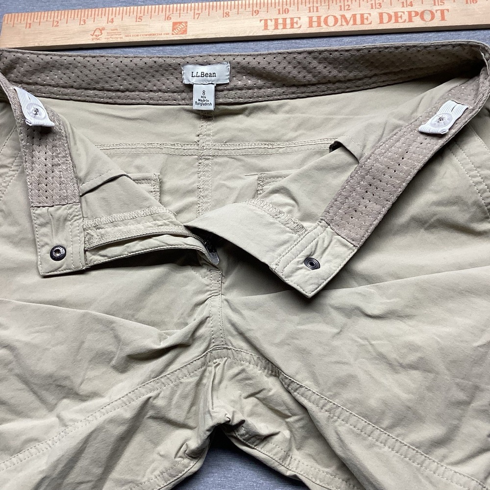 L.L. Bean Women's Size 8 Water-Repellent Comfort Shorts Mid-Rise Hiking Outdoor - Picture 4 of 7